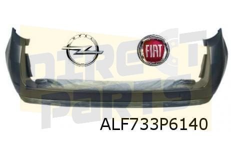Fiat Doblo III (1/10-1/15) achterbumper (zwart) (bij achterd, Neuf, Arrière, -, Envoi
