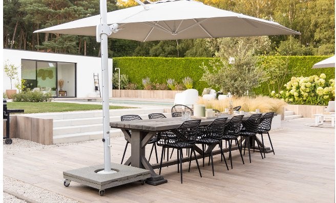 Table abbatiale - table monastique de 280 m de long, Jardin & Terrasse, Accessoires mobilier de jardin, Utilisé, Enlèvement