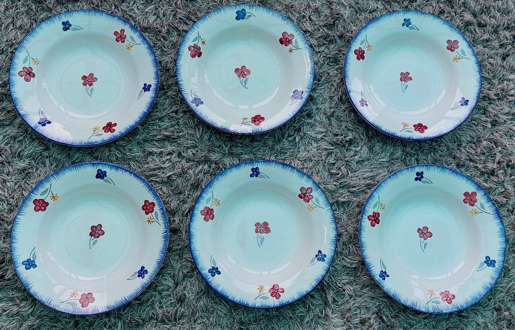 Diepe borden, Sarreguemines Mary Lou, 6 stuks, Ophalen