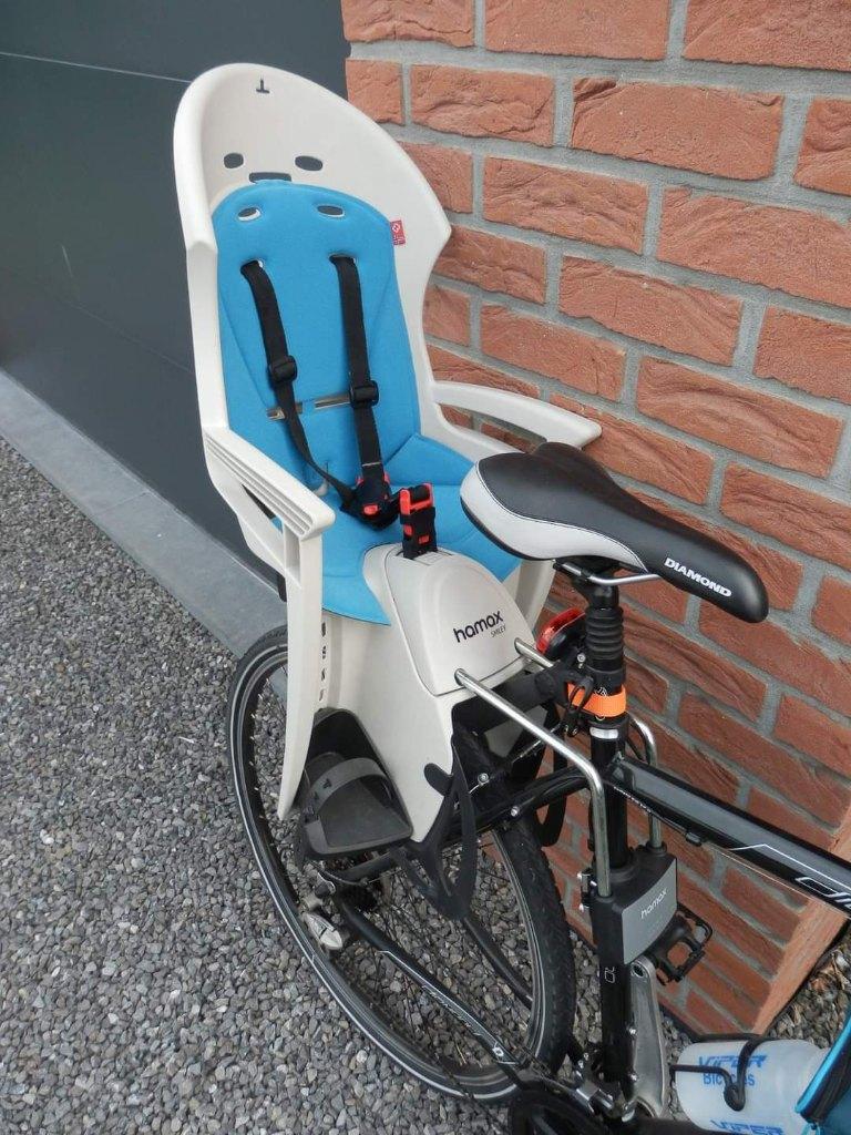 Siège enfant HAMAX SMILEY en parfait état pour vélo, Repose-pieds, Enlèvement, Utilisé, Hamax