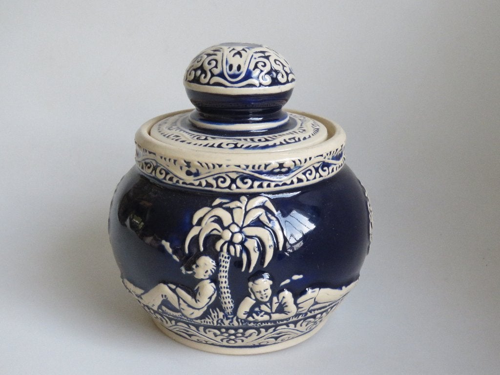 Pot à tabac en céramique Marzi & Rémy des années 1930, Antiquités & Art, Enlèvement ou Envoi