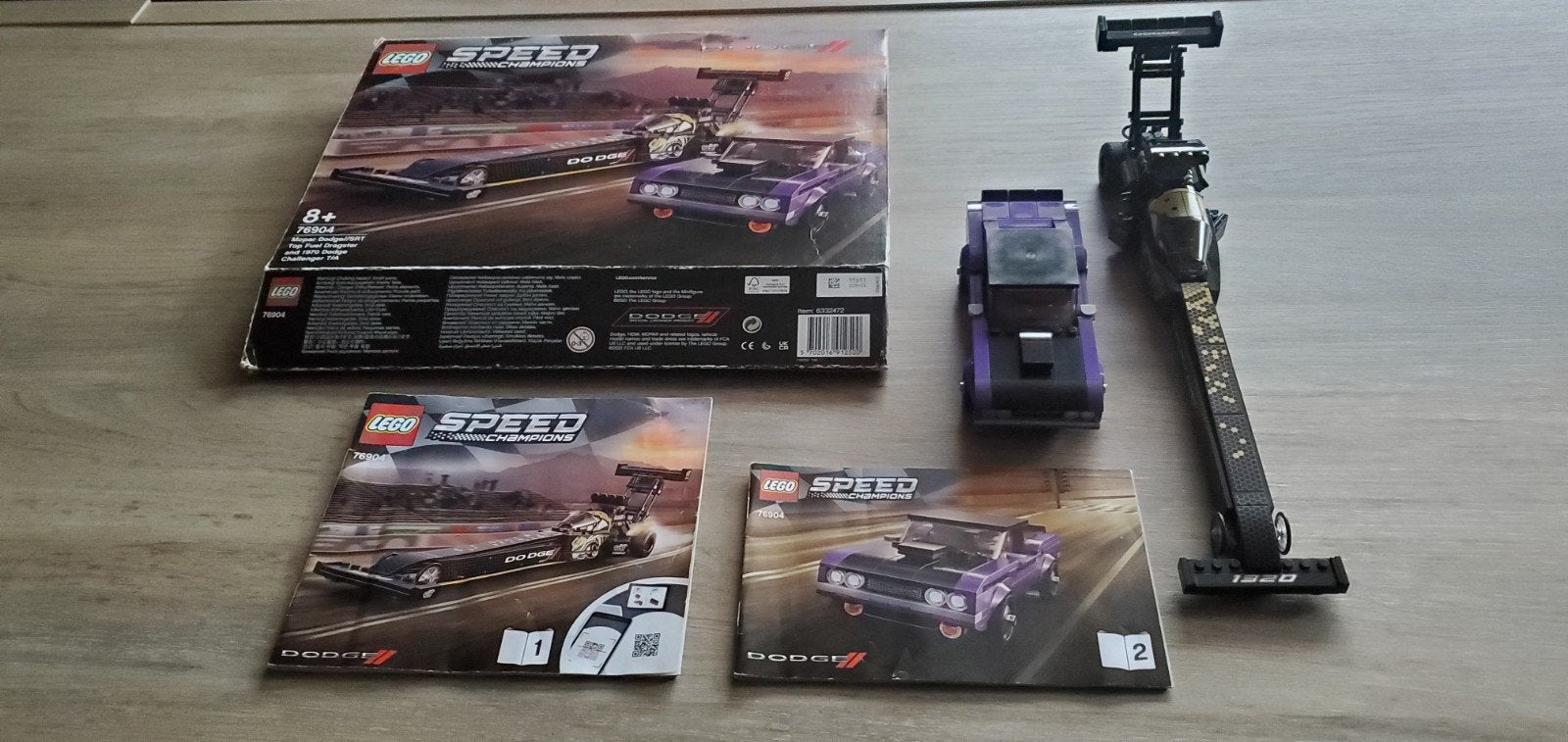Lego speed champions 76904
Dodge dragster + challenger 
Bijd, Lego, Minifiguur, Compleet, Speed Champions