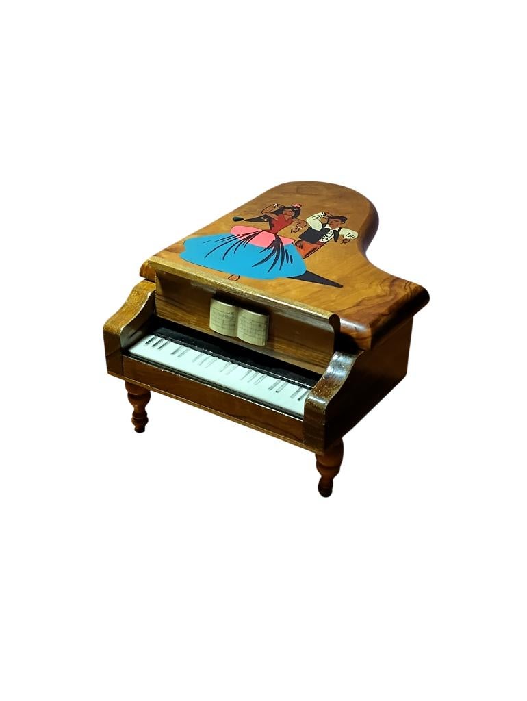 Boîte à musique piano en bois vintage année 60 (testé), Antiquités & Art, Antiquités | Jouets, Enlèvement