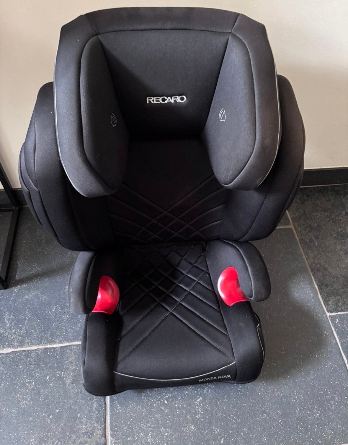 Recaro Monza Nova autostoel zwart, Enfants & Bébés, Enlèvement, Comme neuf, Isofix