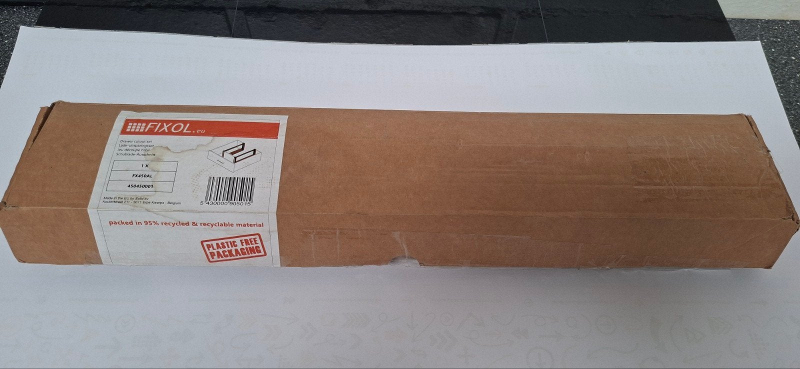 Kit d'encastrement pour tiroirs Fixol Nouveau !, Maison & Meubles, Neuf, Moins de 100 cm, 50 à 100 cm, Argenté