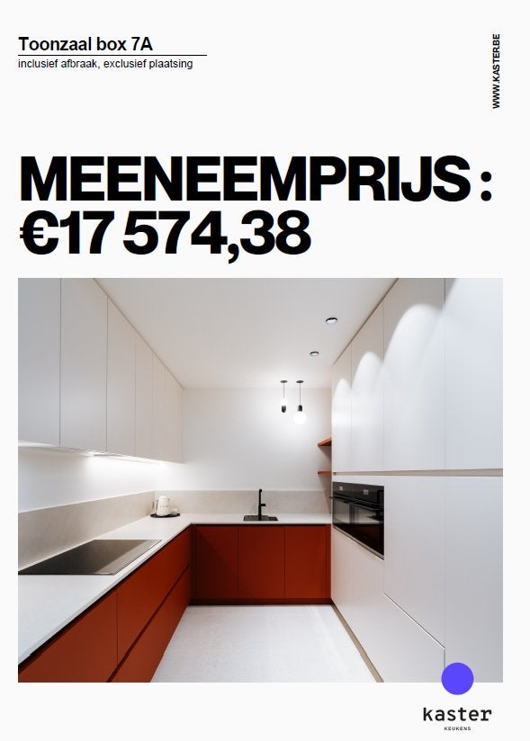 SHOWROOMKEUKEN VAN KASTER KEUKENS, Neuf, Sans poignée, Composite, Enlèvement