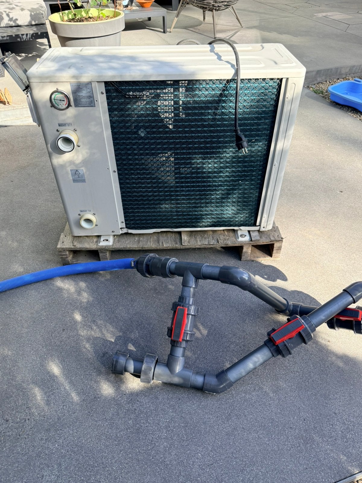 Pompe à chaleur piscine 10kw - 35 m3 chauffe et refroidit, Enlèvement, Utilisé, Pompe