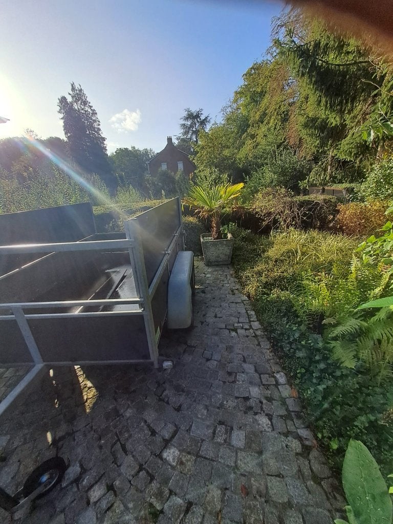 Aanhangwagen dubbele as, ongeremd, Autos : Divers, Enlèvement, Utilisé