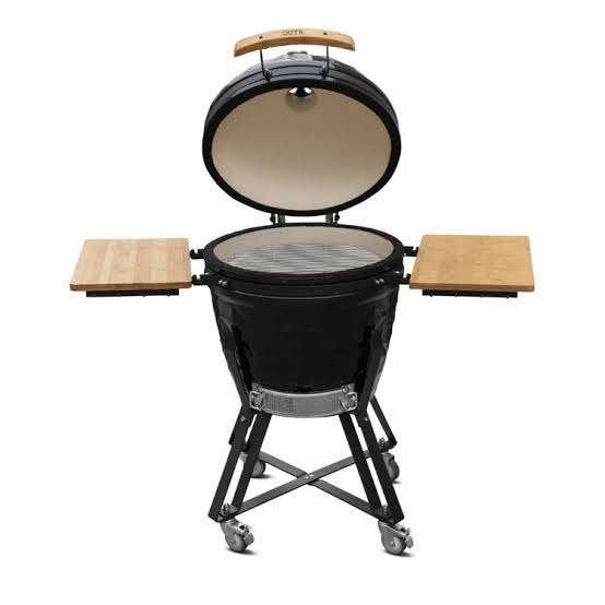 BBQ OUTR Kamado large 55, Tuin en Terras, Ophalen, Zo goed als nieuw, Big Green Egg