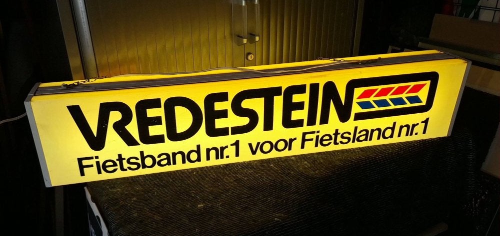 Top lichtbak VREDESTEIN Fietsband nr.1 voor Fietsland nr.1, Enlèvement, Utilisé, Table lumineuse ou lampe (néon)