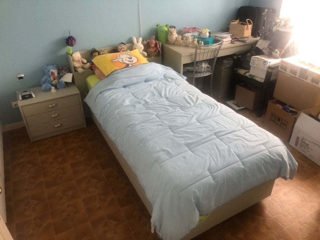kinderbed + bureau, Ophalen, Gebruikt, 90 cm, Eenpersoons