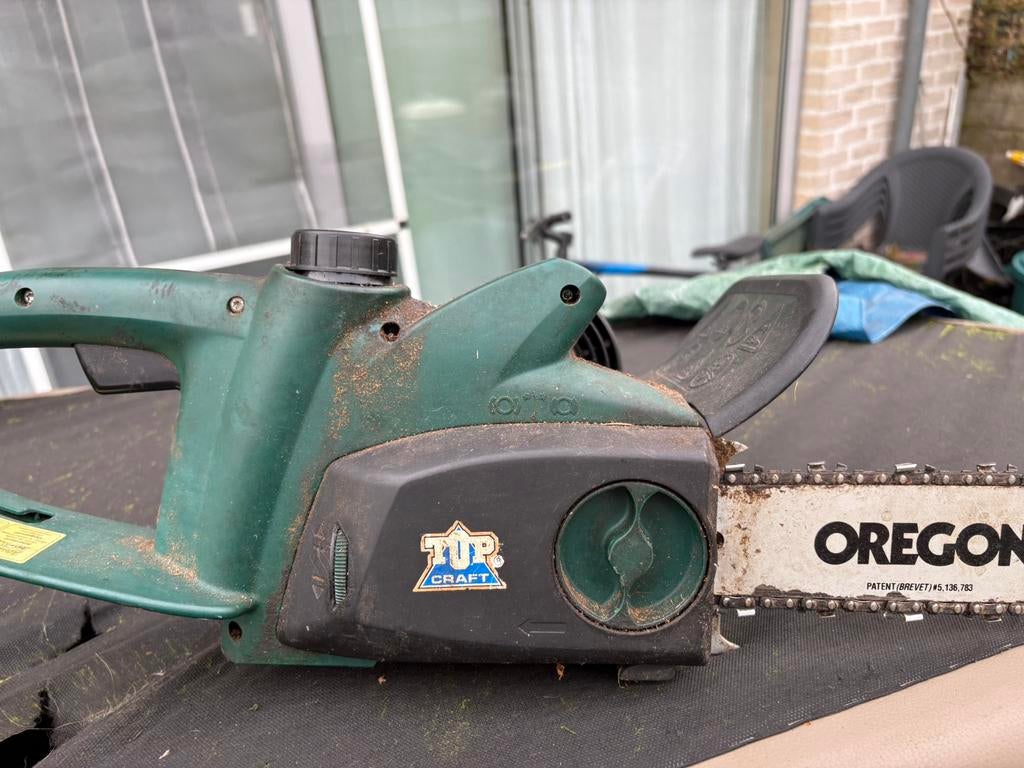 Electrische kettingzaag topcraft, Ophalen, Zo goed als nieuw, Kettingzaag