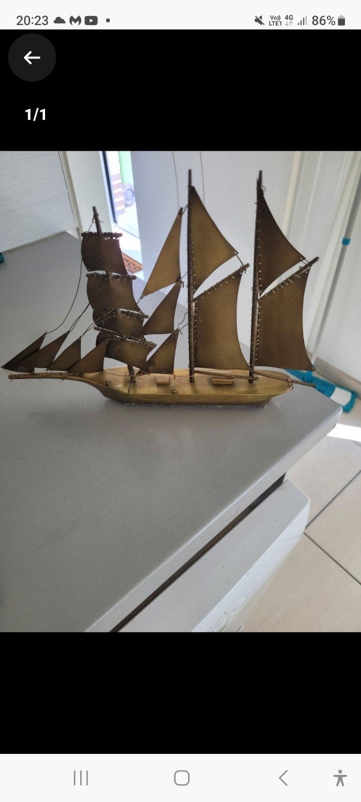 koperen boot, Enlèvement
