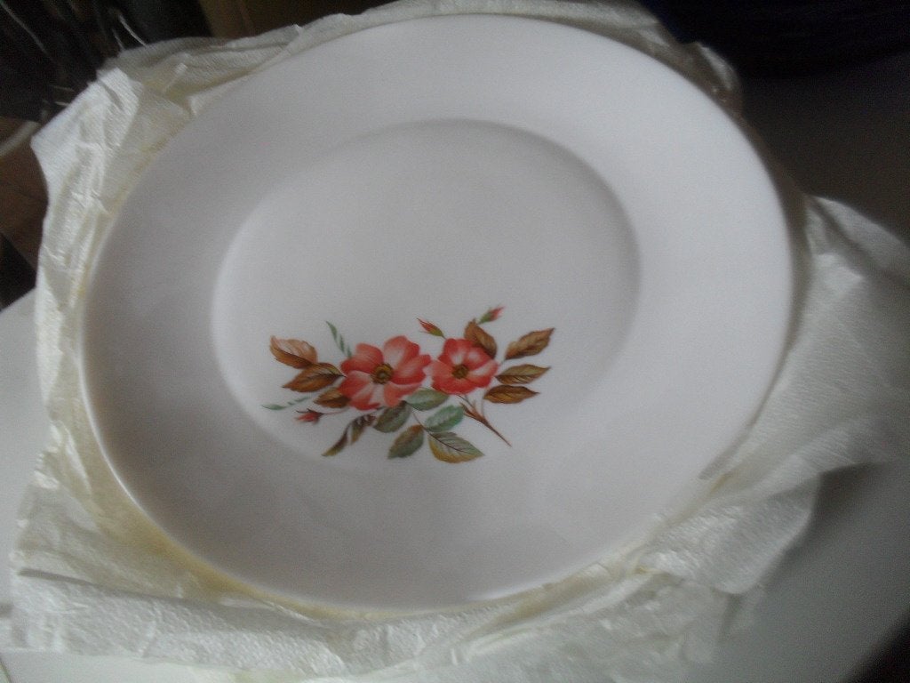 6 Assiettes motif a fleurs Korona Porcelaine made in pologne, Antiquités & Art, Enlèvement