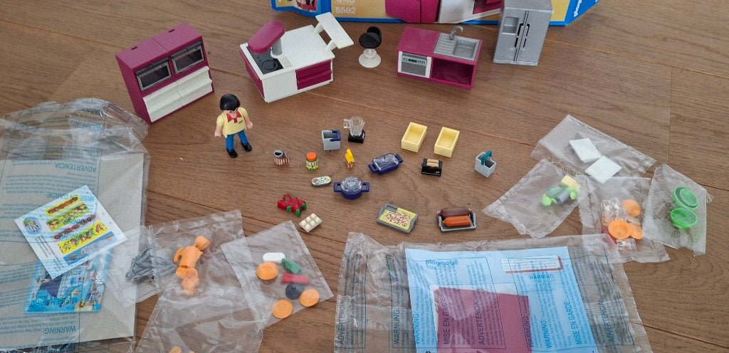 Playmobil city life cuisine pour maison moderne 5582, Bâtiment, Comme neuf, City life, Kit complet