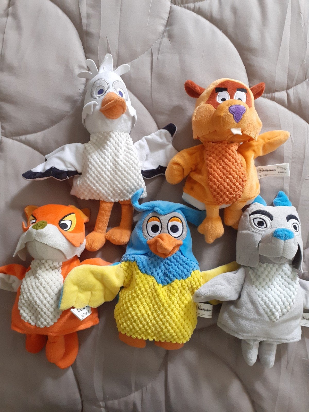 Fabeltjeskrant handpoppen volledige serie, Verzamelen, Ophalen of Verzenden
