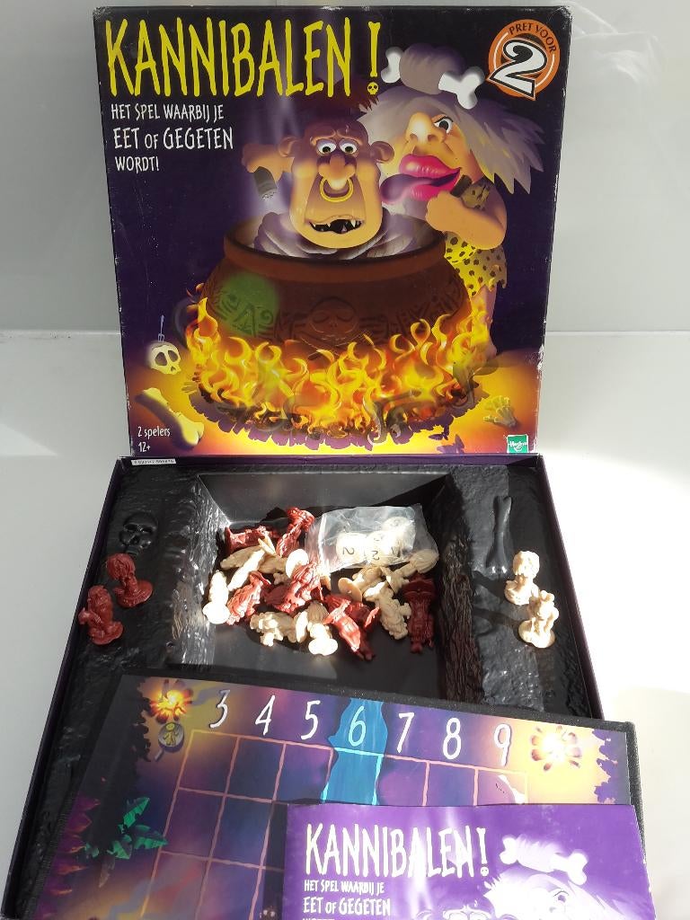 Bordspel Kannibalen!, 2 spelers, Hasbro, + 1 gratis promo, 1 ou 2 joueurs, Enlèvement ou Envoi, Utilisé, Hasbro