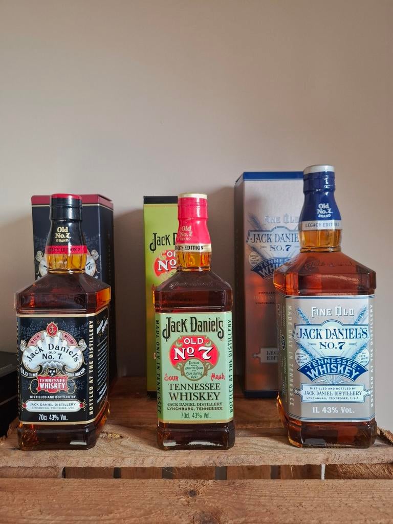 Jack Daniels Legacy 1, 2 en 3 met doos, Ophalen