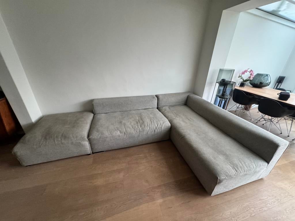 Zetel / Sofa 3 delige set (niewprijs 4000€) (used 500), Ophalen, Gebruikt, Stof, Modern