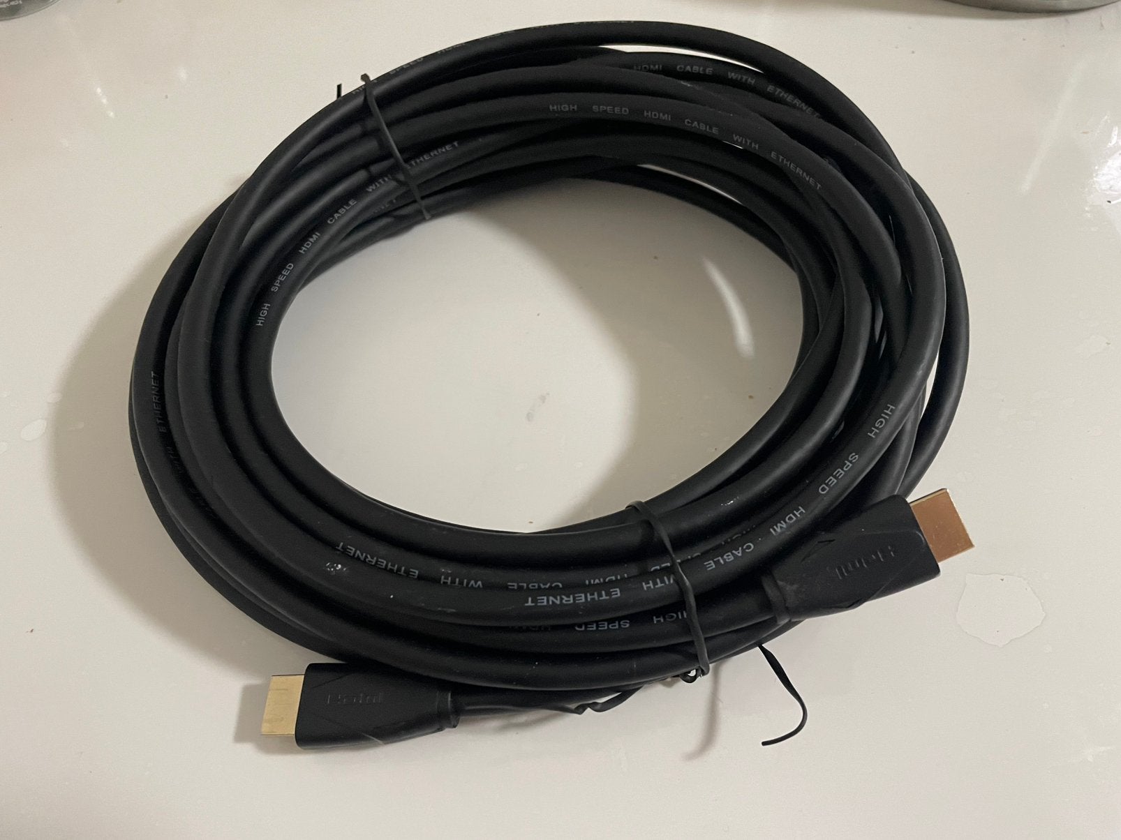 Lange HDMI-kabel 10 meter (High Speed met Ethernet), Ophalen of Verzenden, Zo goed als nieuw, HDMI-kabel