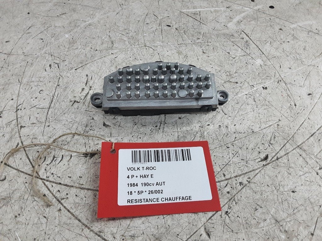 RESISTANCE CHAUFFE Volkswagen T-Roc I (5Q0907521C), Autos : Pièces & Accessoires, Volkswagen, Volkswagen AG, Utilisé, Kundenbetreuung@volkswagen.de