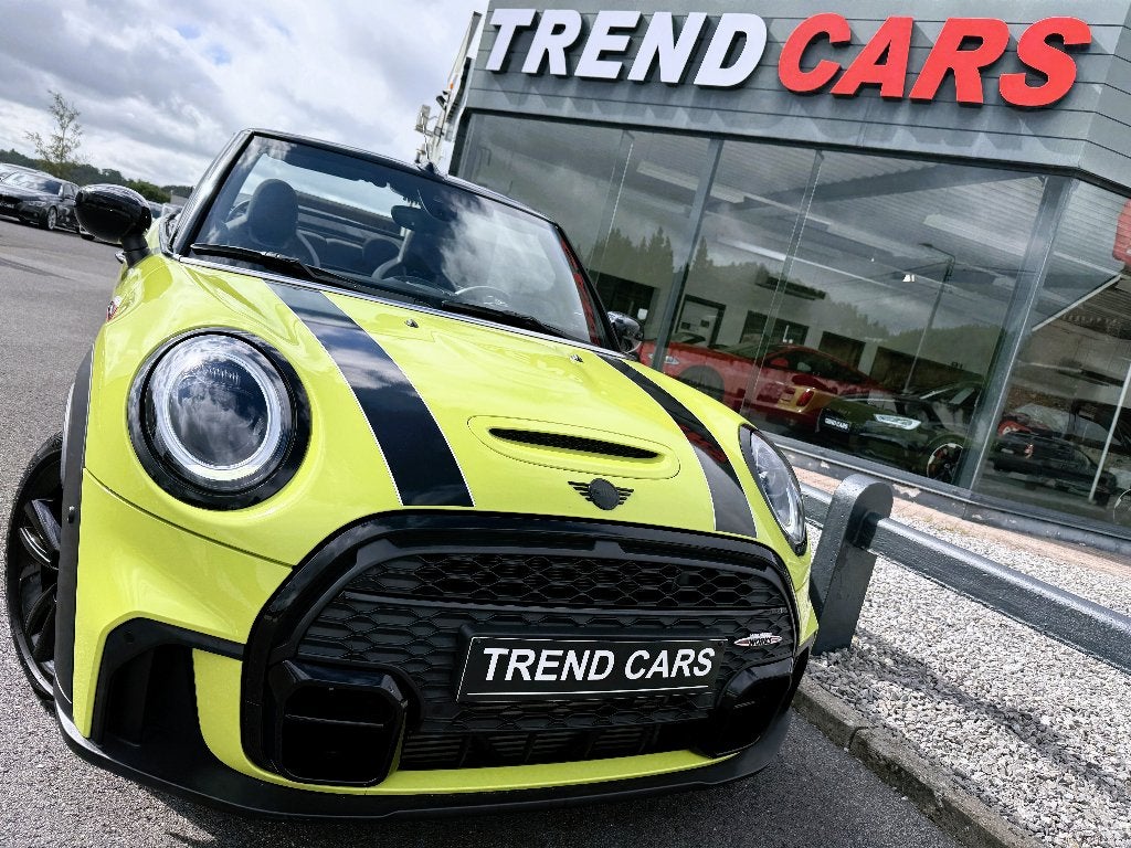 MINI COOPER S CABRIOLET AUT JCW H/K HEAPDUP LED AMBI CAM, Auto's, Mini, Automaat, Achterwielaandrijving, 4 cilinders, Cabriolet