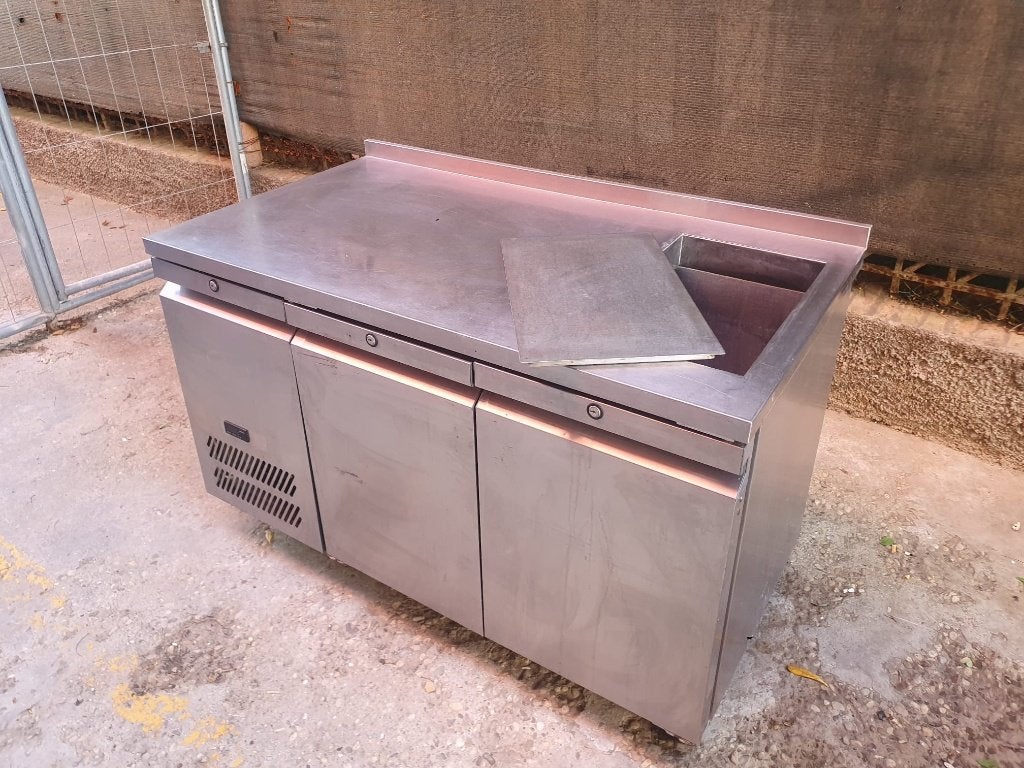 Williams koelwerkbank inox op wieltjes, 140 cm, Ophalen of Verzenden, Gebruikt, Koelen en Vriezen