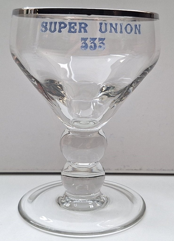 Verre à bière Super Union 333 Jumet, type, Enlèvement ou Envoi, Utilisé, Verre ou Verres