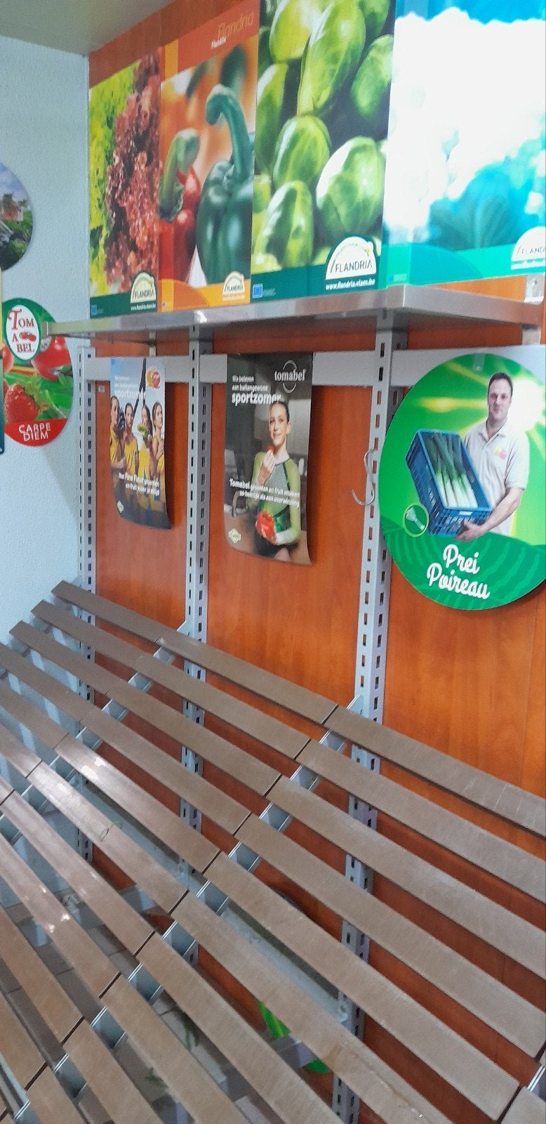 groenten rek voor winkel, Ophalen