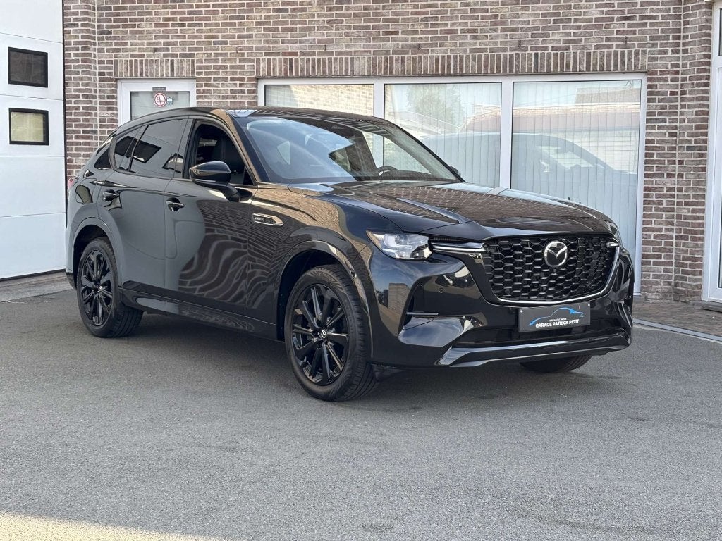 Mazda CX-60 2.5 PHEV AWD Homura Plus / Open dak / Trekhaak, Auto's, Mazda, Dealer onderhouden, 4 cilinders, 2500 kg, Leder