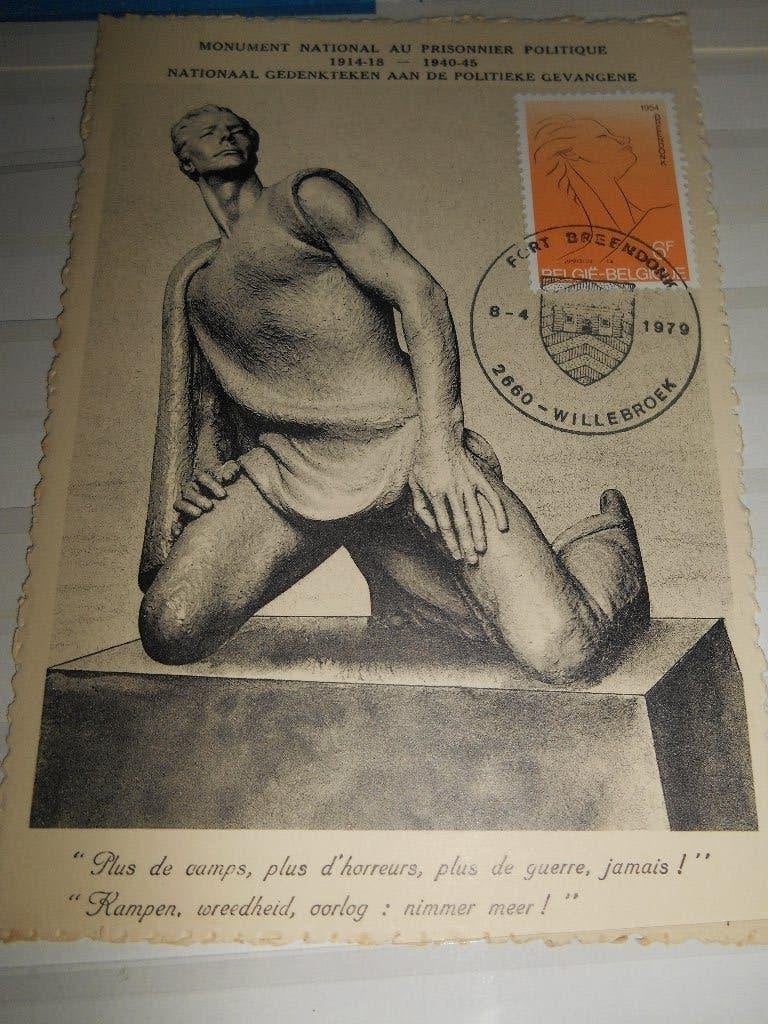 Carte Breendonk Monument national au prisonniers Politiques, Timbres & Monnaies, Enlèvement ou Envoi