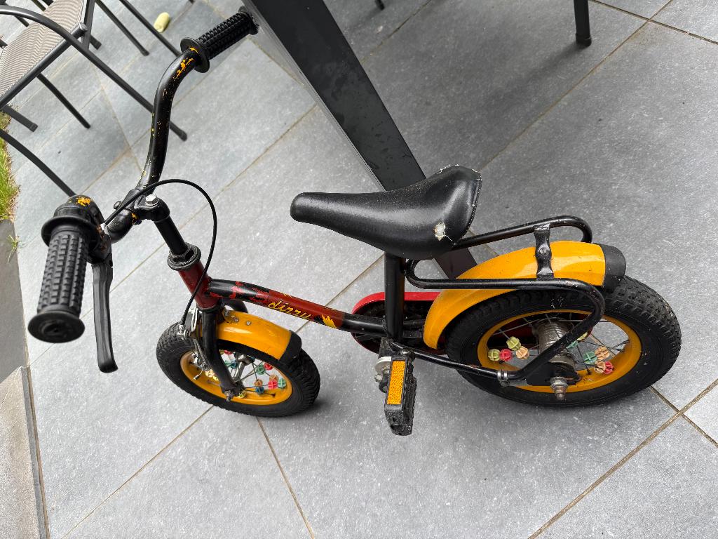 Kinderfiets 90’s vintage, Ophalen, Gebruikt, Terugtraprem, Minder dan 16 inch
