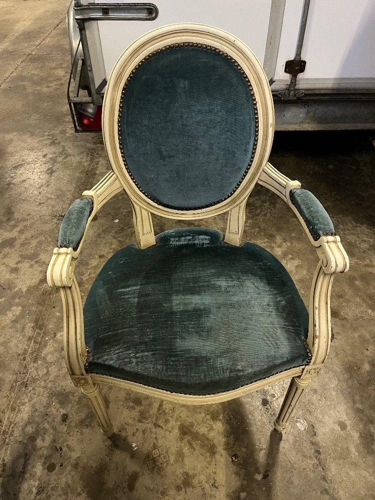 Fauteuil médaillon style Louis XVI, Antiquités & Art, Enlèvement