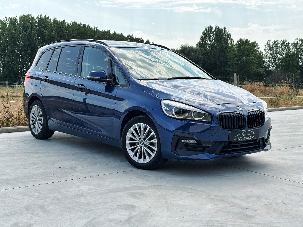 BMW 216i Gran Tourer - 2021 - 99.381km - Leder - Camera, Voorwielaandrijving, Dealer onderhouden, Blauw, Leder
