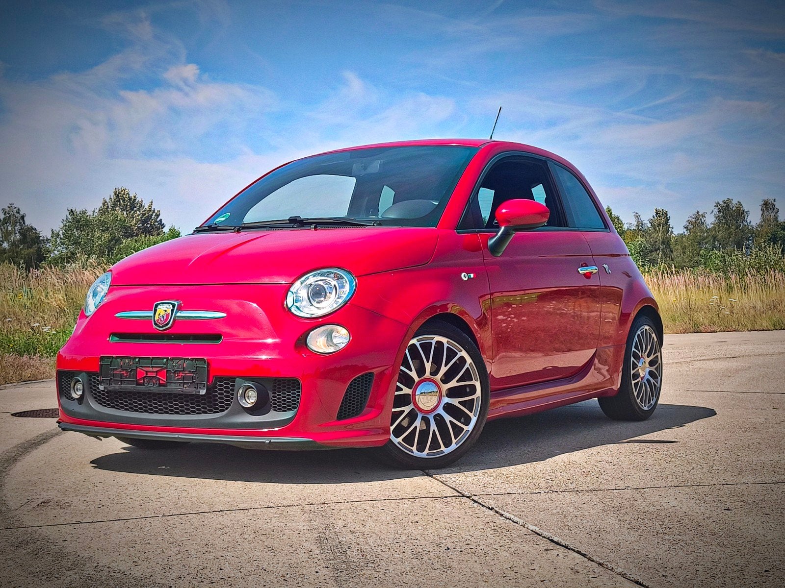 Fiat Abarth 500 1.4 turbo h&r lowered, Auto's, Abarth, Euro 5, Zwart, Bedrijf, Handgeschakeld