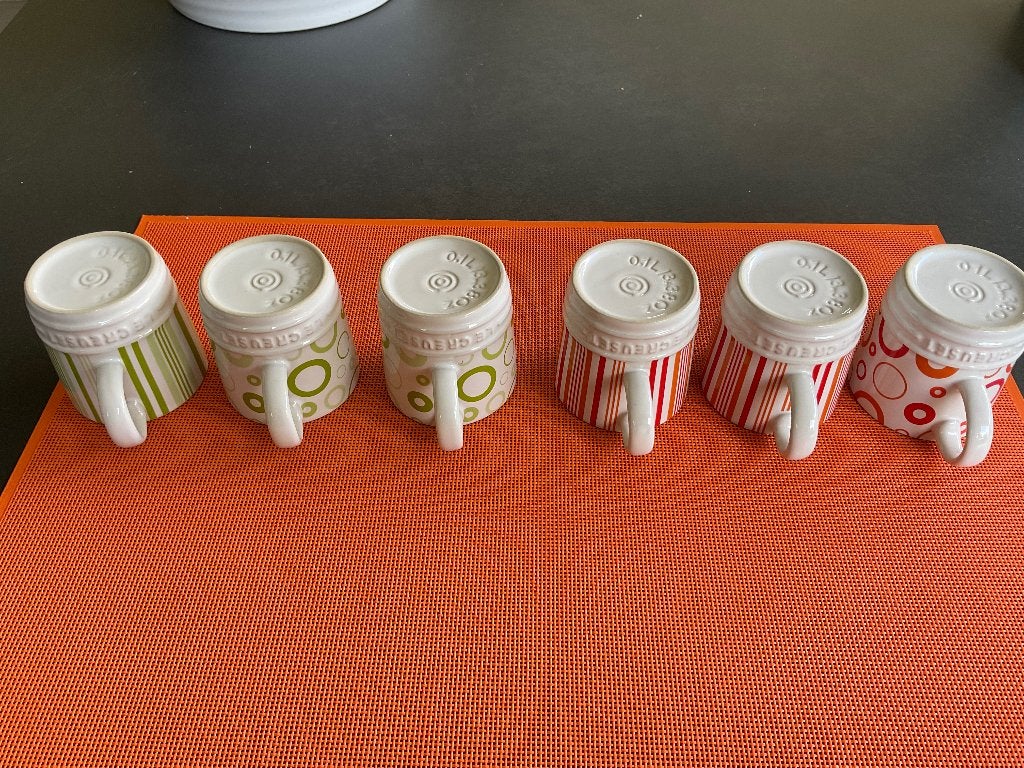 Le creuset minitasjes, Le Creuset, Multicolore, Autres types, Comme neuf