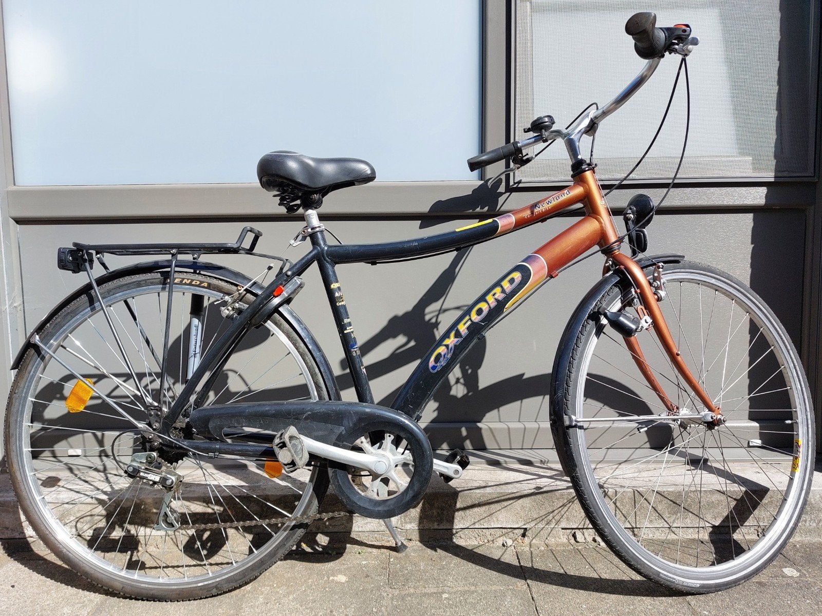 Herenfiets Oxford 28", Velgrem, Versnellingen, 49 tot 53 cm, Zo goed als nieuw