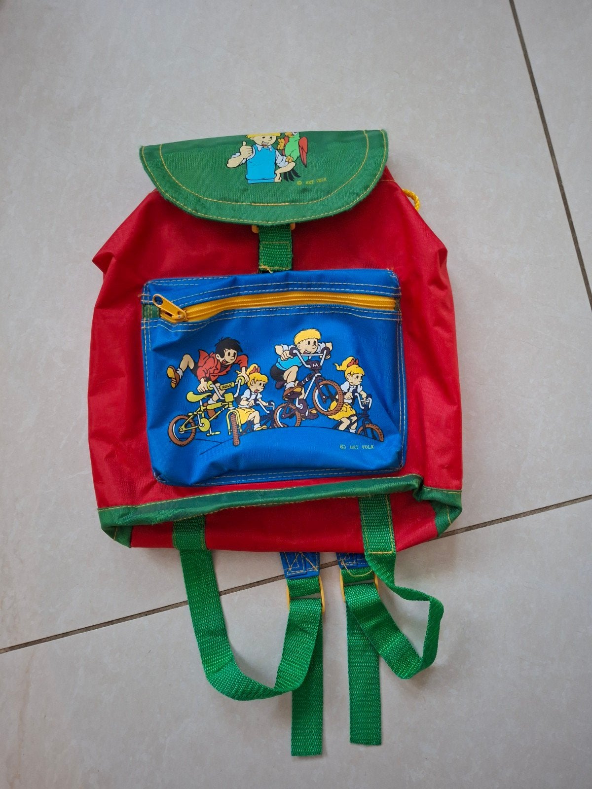 Rugzak/schooltas Jommeke voor kleuters., Ophalen