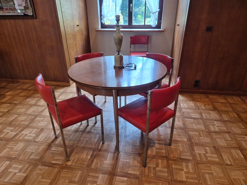 Vintage retro space eetkamer keuken set, Huis en Inrichting, Complete eetkamers, Ophalen