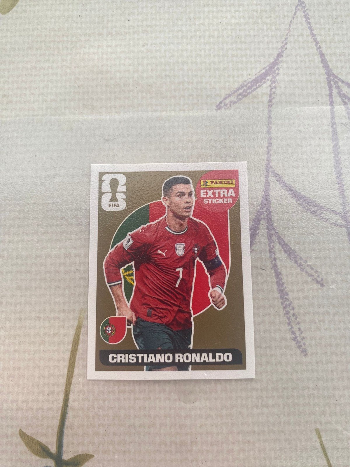 Ronaldo gouden kaart panini, Enlèvement, Neuf, Autocollant