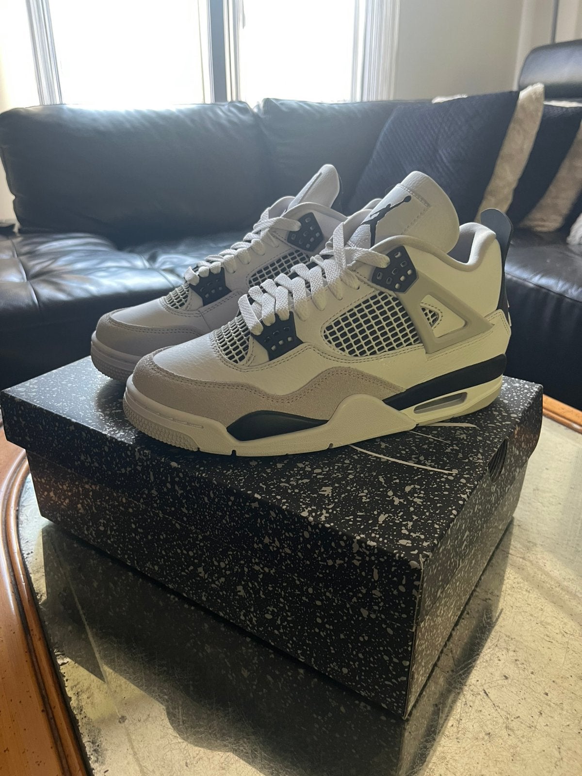 Air Jordan 4 Retro Military Black EU 40–Deadstock–Origineel, Kleding | Heren, Schoenen, Ophalen, Wit, Zo goed als nieuw, Sneakers