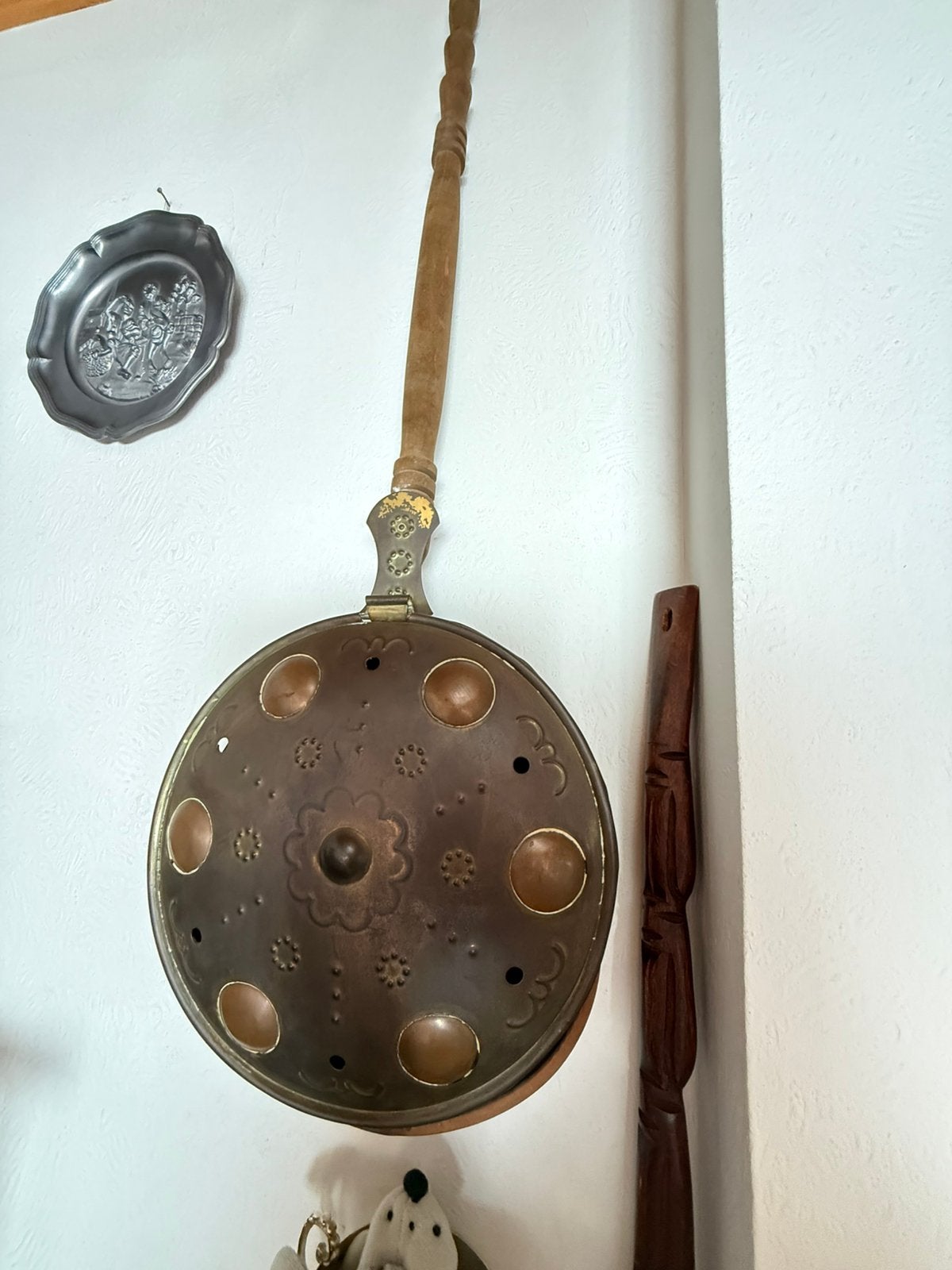 Bedverwarming van koper, Antiek en Kunst, Ophalen, Koper
