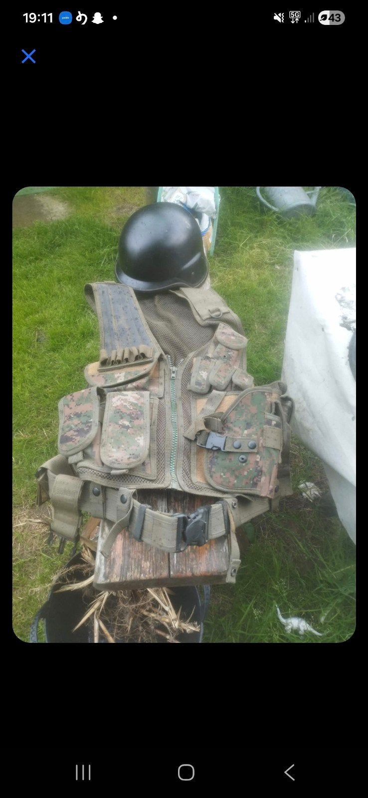 Harnas plus helm + kniebeschermer, Sport en Fitness, Ophalen