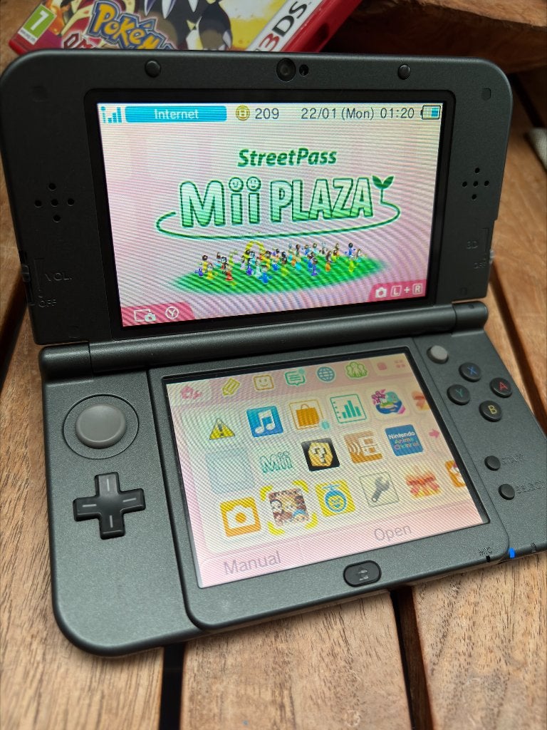 Nintendo 3DS XL, Games en Spelcomputers, Ophalen, Gebruikt, Zwart, 3DS XL