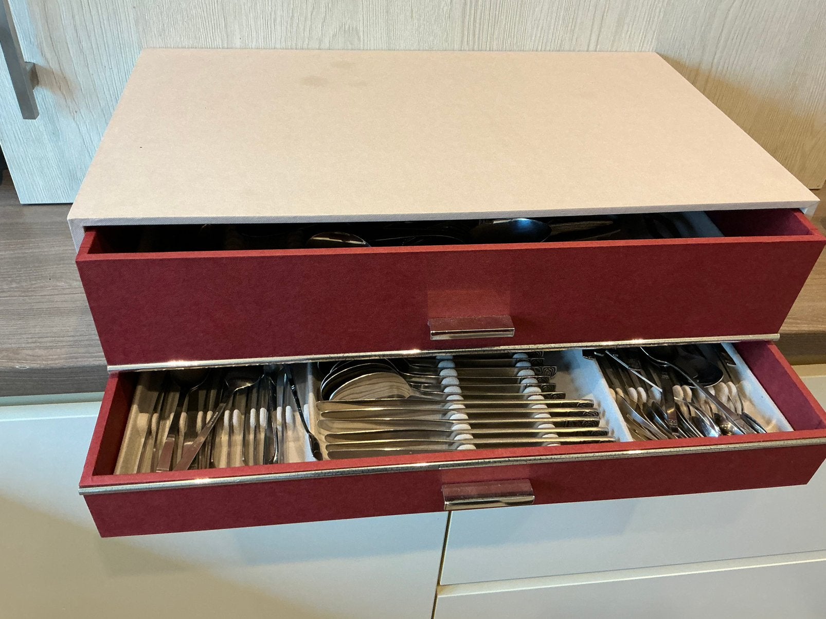 Vintage bestek koffer, Ophalen