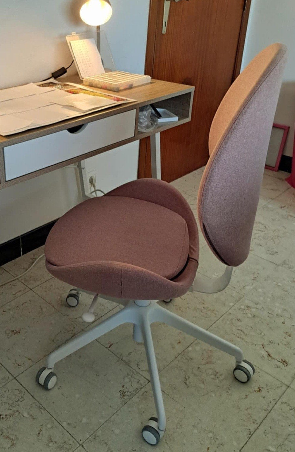 bureaustoel roze, Ophalen, Roze, Bureaustoel