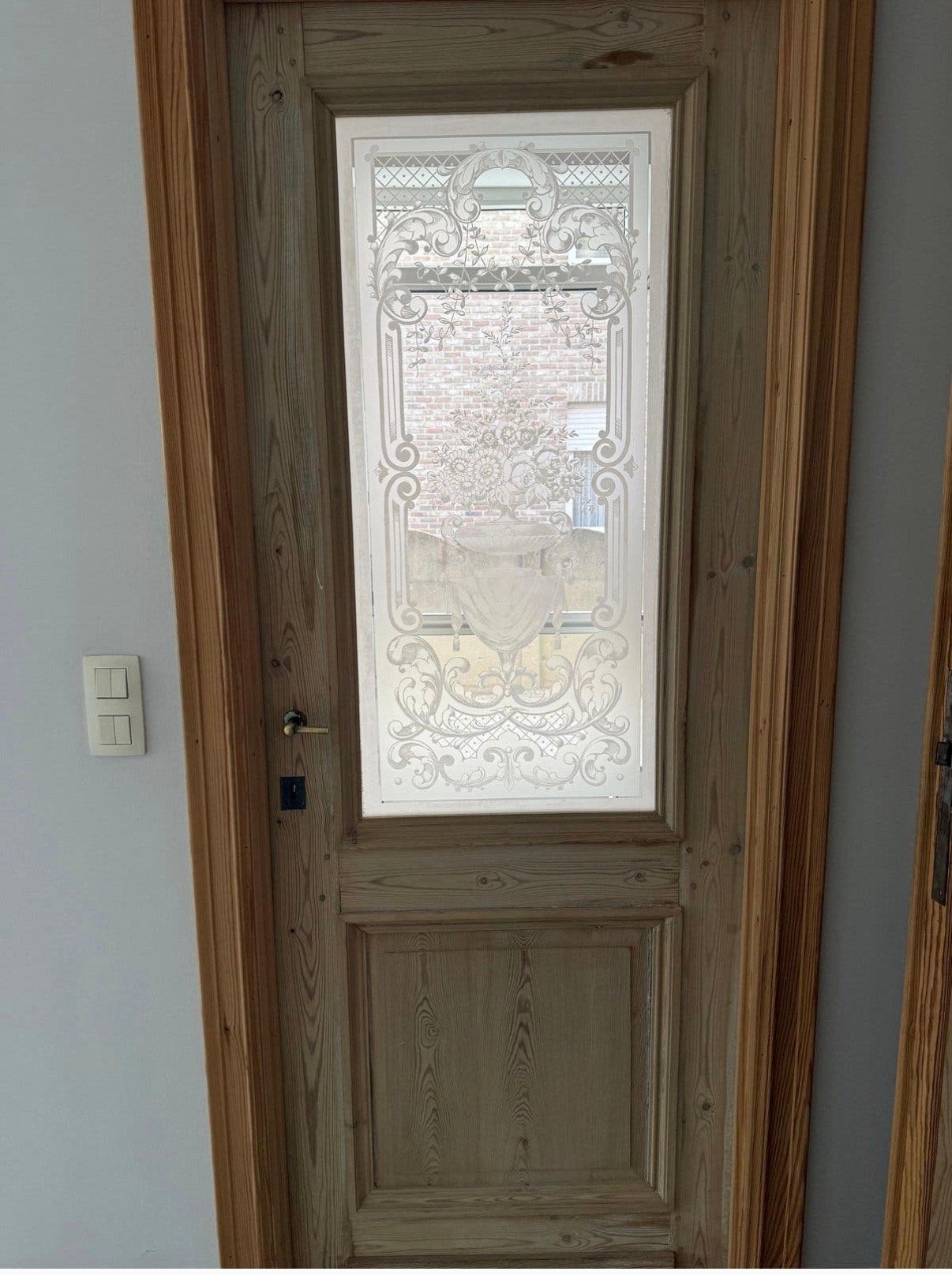 Deur met glas, Doe-het-zelf en Bouw, Ophalen, Zo goed als nieuw, Glas