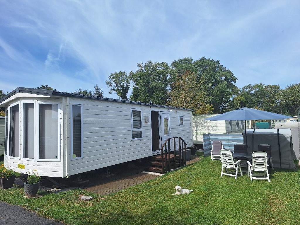 Mobilhome luxueux prêt à emménager en parfait état (De Haan), Caravanes & Camping, Jusqu'à 5