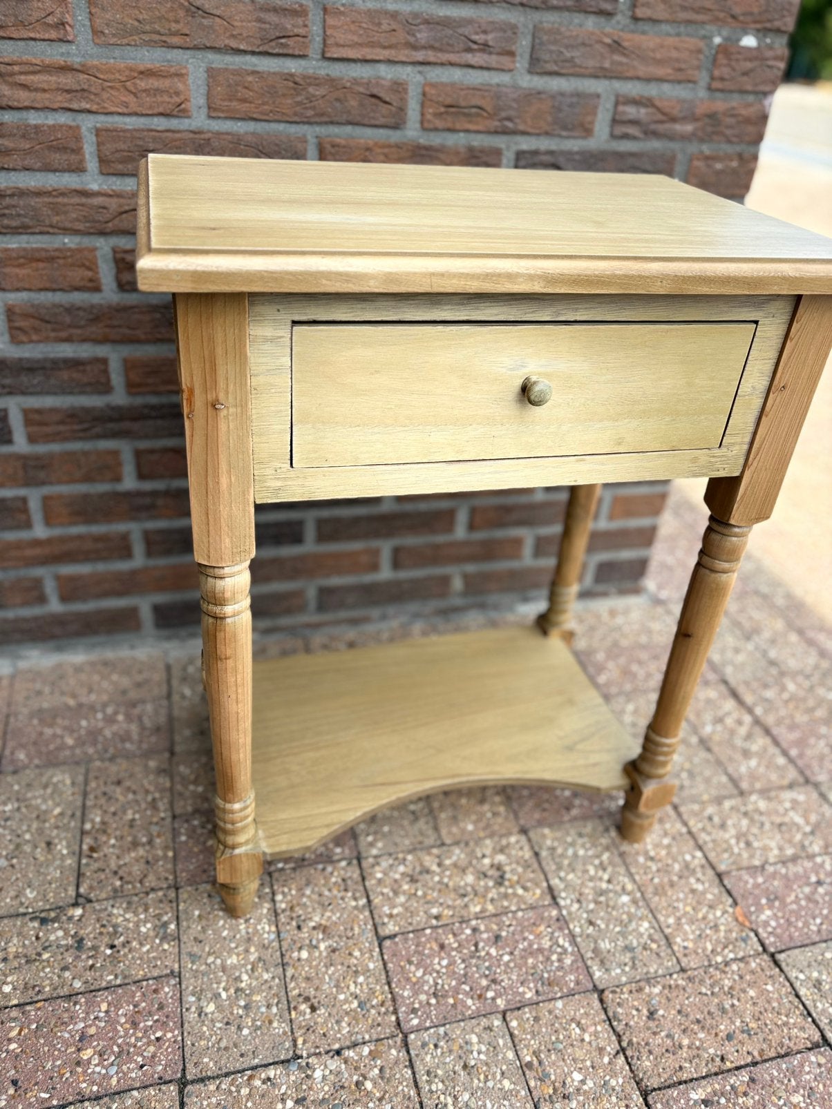 landelijke bijzettafel, Huis en Inrichting, Ophalen, Gebruikt, Minder dan 25 cm, 50 tot 100 cm