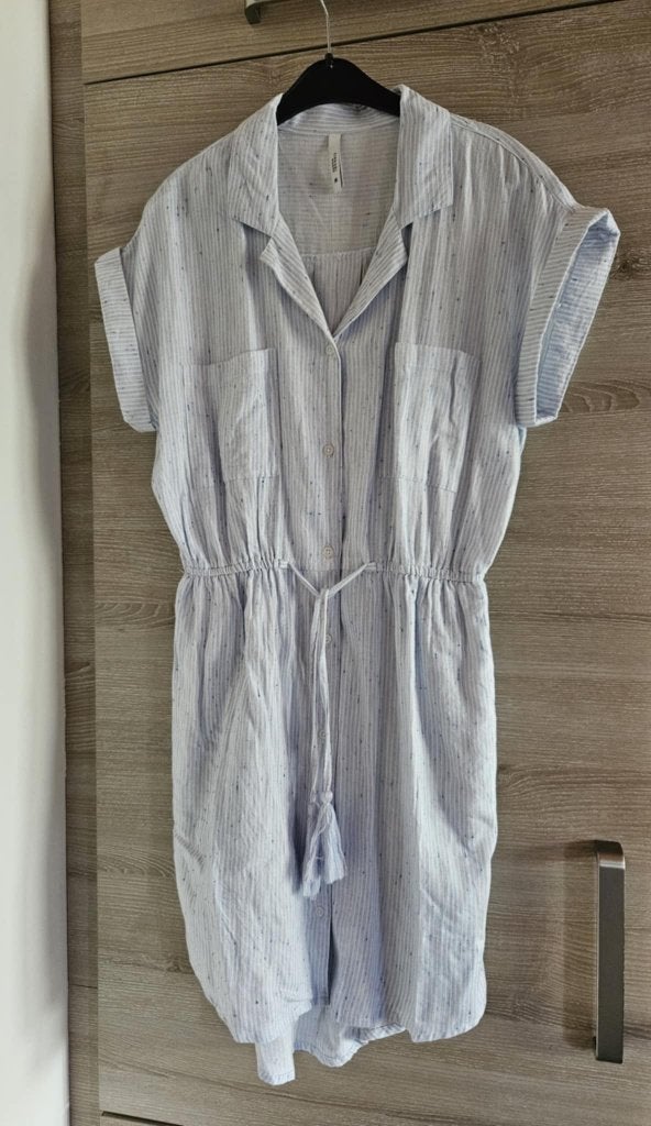 Robe été marque TIFFOSI lignée bleu clair blanc M, Maat 38/40 (M), Overige kleuren, Ophalen of Verzenden, Zo goed als nieuw